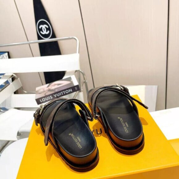 LV Louis Vuitton Monogram Brown Sandals women’s - Picture 6 of 8